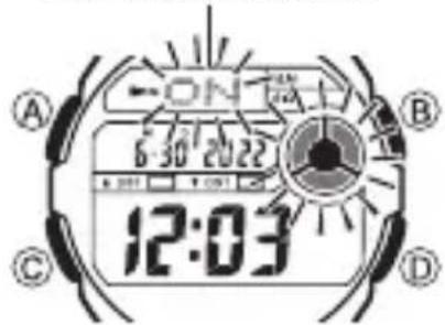 CASIO G-Shock DW-290 - Pour mettre la réception automatique en ou hors service - 1