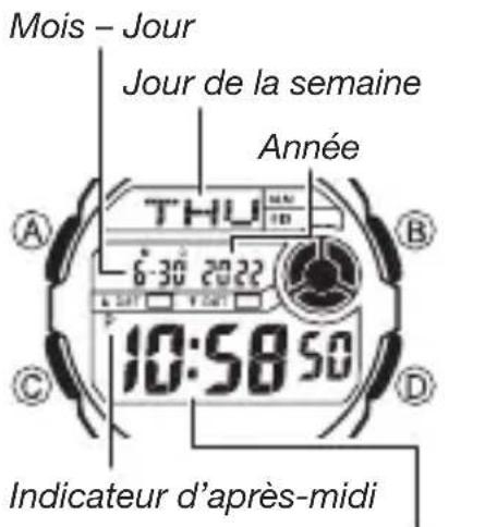 CASIO G-Shock DW-290 - Indication de l'heure atomique radio-pilotée - 1