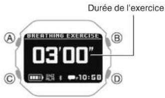 CASIO G-Shock DW-H5600 - Mesure d'un exercice de respiration - 2