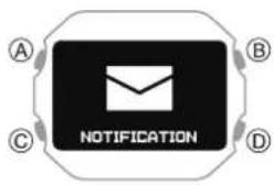 CASIO G-Shock DW-H5600 - Affichage du contenu des notifications - 1