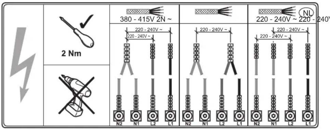 Lamona LAM1805 - Connection diagram - 1