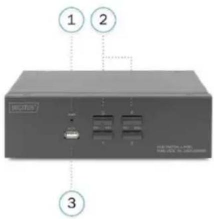 Digitus DS-12860 - Vue de face Vue arrière - 1