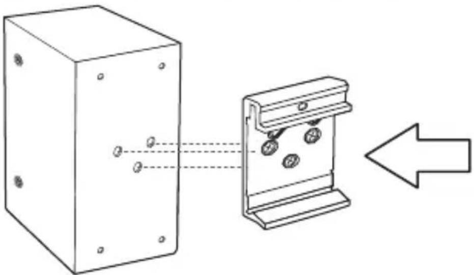 TRENDNET TI-F10SC - Instructions de fixation rail DIN - 1