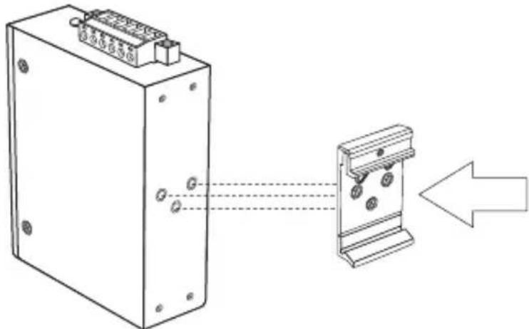 TRENDNET TI-G162 - Instructions de fixation sur rail DIN - 1