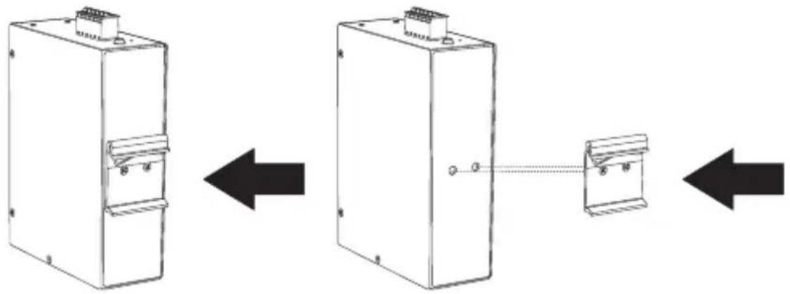 TRENDNET TI-G160i - Instructions de fixation sur Rail DIN - 1