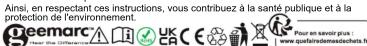 GEEMARC Wake’n’Shake VINTAGE - DIRECTIVE DE RECYCLAGE - 1