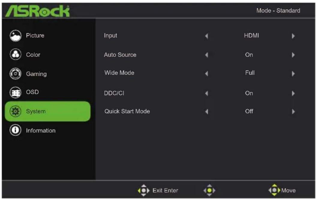 ASROCK CL27FF - Menus OSD - 5