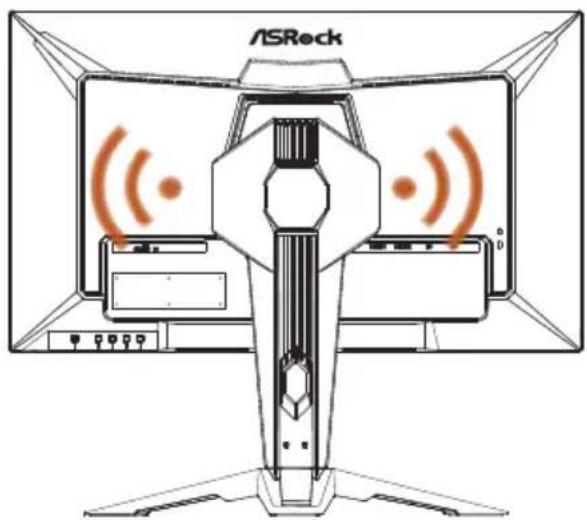 ASROCK PG27QFT2A - Connexion du câble d'antenne - 1