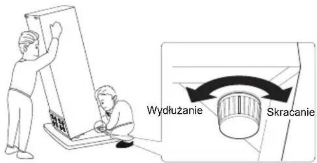 CANDY COHS 45DW - Poziomowanie urządzenia - 1