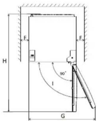 CANDY COHS 45DW - Installer dørens eksterne håndtag (hvis der er et eksternt håndtag) - 3