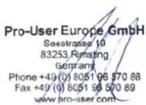 Pro-User IBC4000B - Harmonisierte EN-Normen - 1