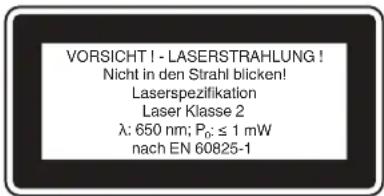 Kraftixx TKS 254/2000 - Posebni napotki za laser - 1