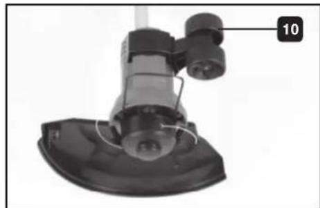 MacAllister MET 5529 - Montarea trimmerului pentru gazon - 9