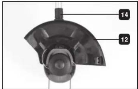 MacAllister MET 5529 - Montarea trimmerului pentru gazon - 8