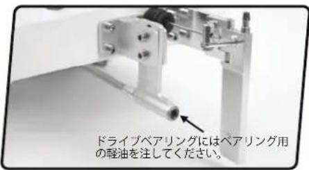 ドライブベアリングにはベアリング用の軽油を注してください。