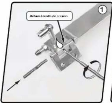 3x3mm tornillo de presión ①