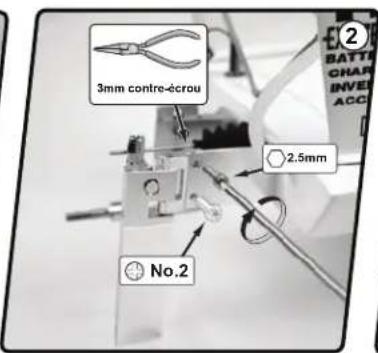 3mm contre-écrou 2.5mm No.2