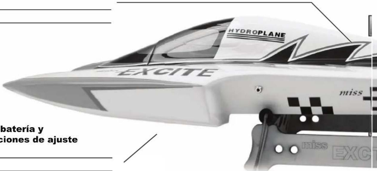 HYDROPLANE EXCITE miss batería y ciones de ajuste miss EXCIT