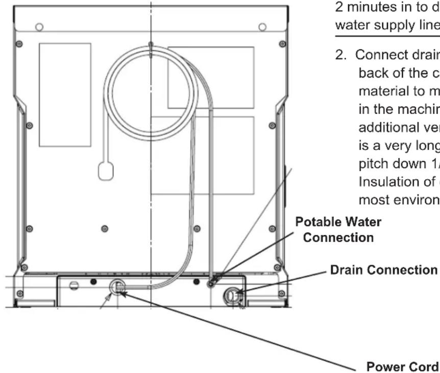 Scotsman HID207 - Plumbing Connections: - 1