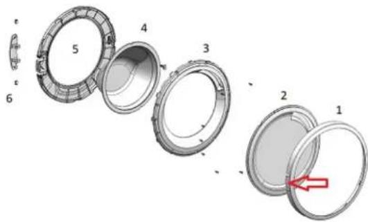 SIEMENS WM14N193CH - Retirer les composants de la porte - 1