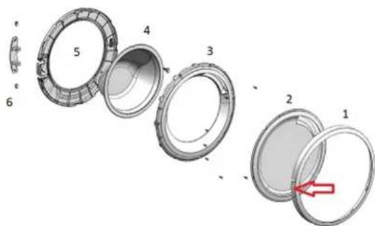 SIEMENS WM14N193CH - Сваляне на компонентите на вратата - 1