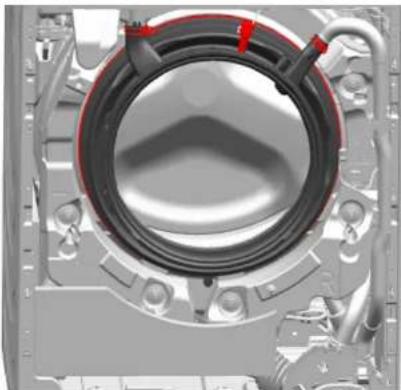 SIEMENS WM14N193CH - Kapı contasının sökülmesi - 1