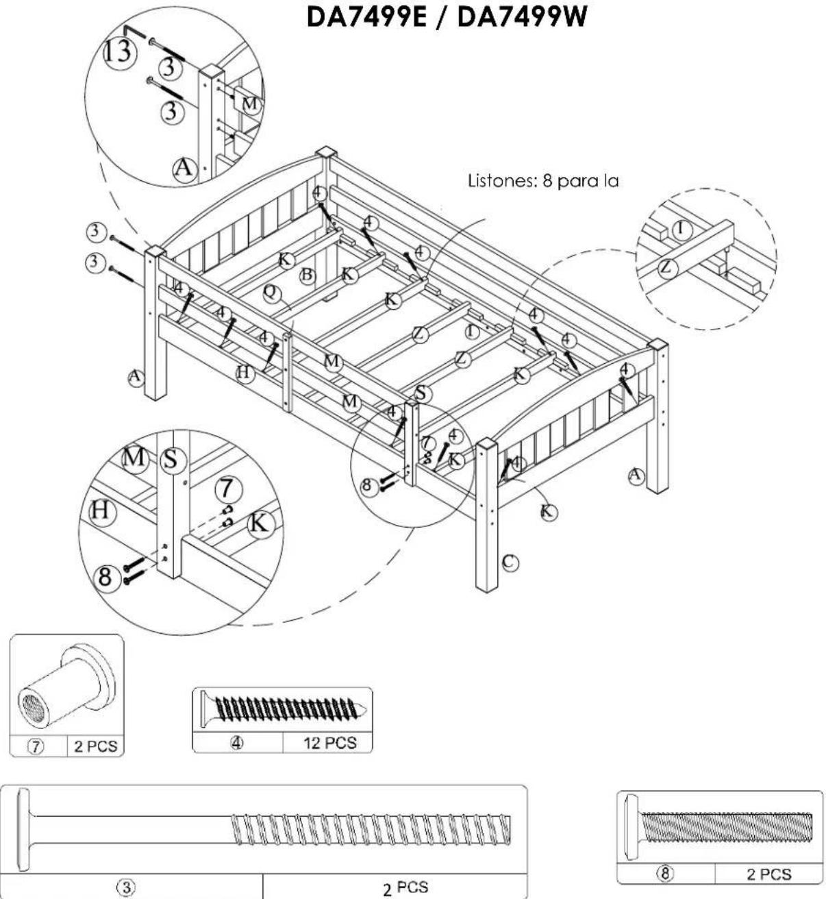 Dorel DA7499E - DA7499E / DA7499W - 1