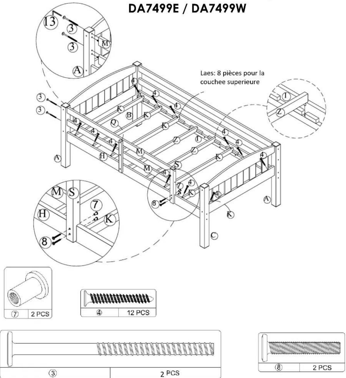 Dorel DA7499E - DA7499E / DA7499W - 1