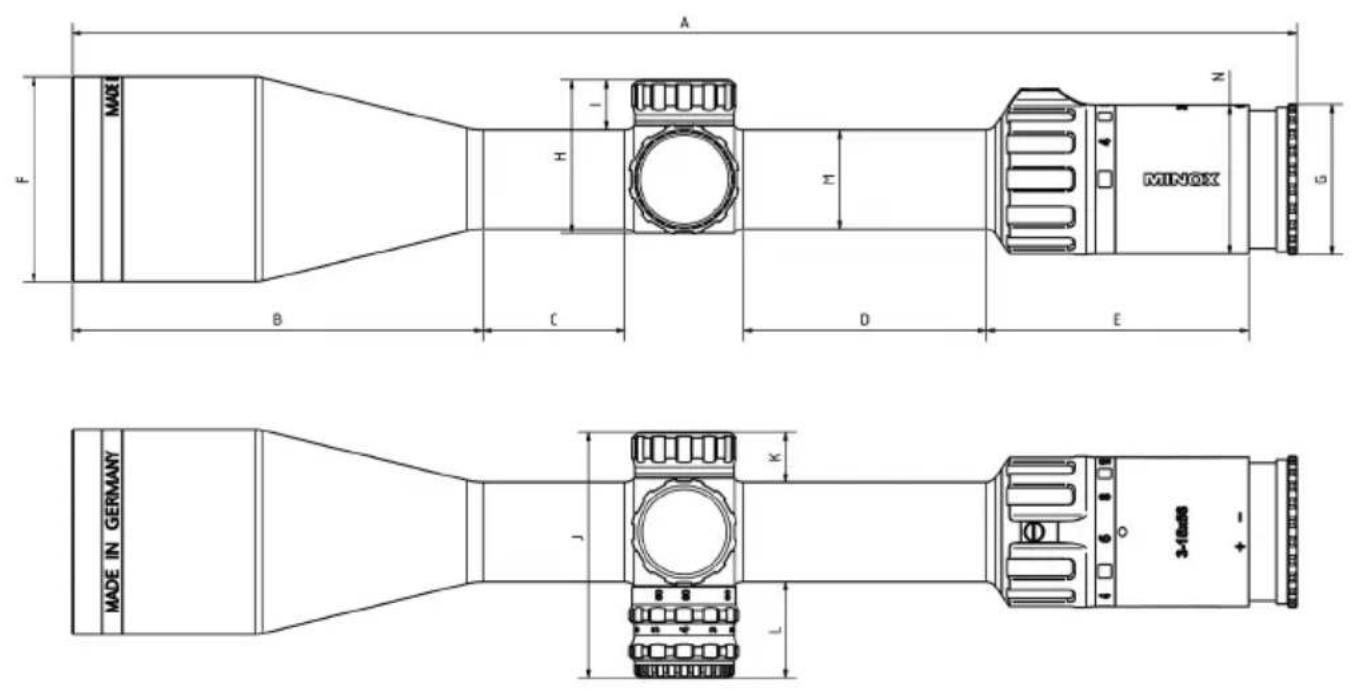 MINOX RS-4 - DIMENSIONS IN MM - 3