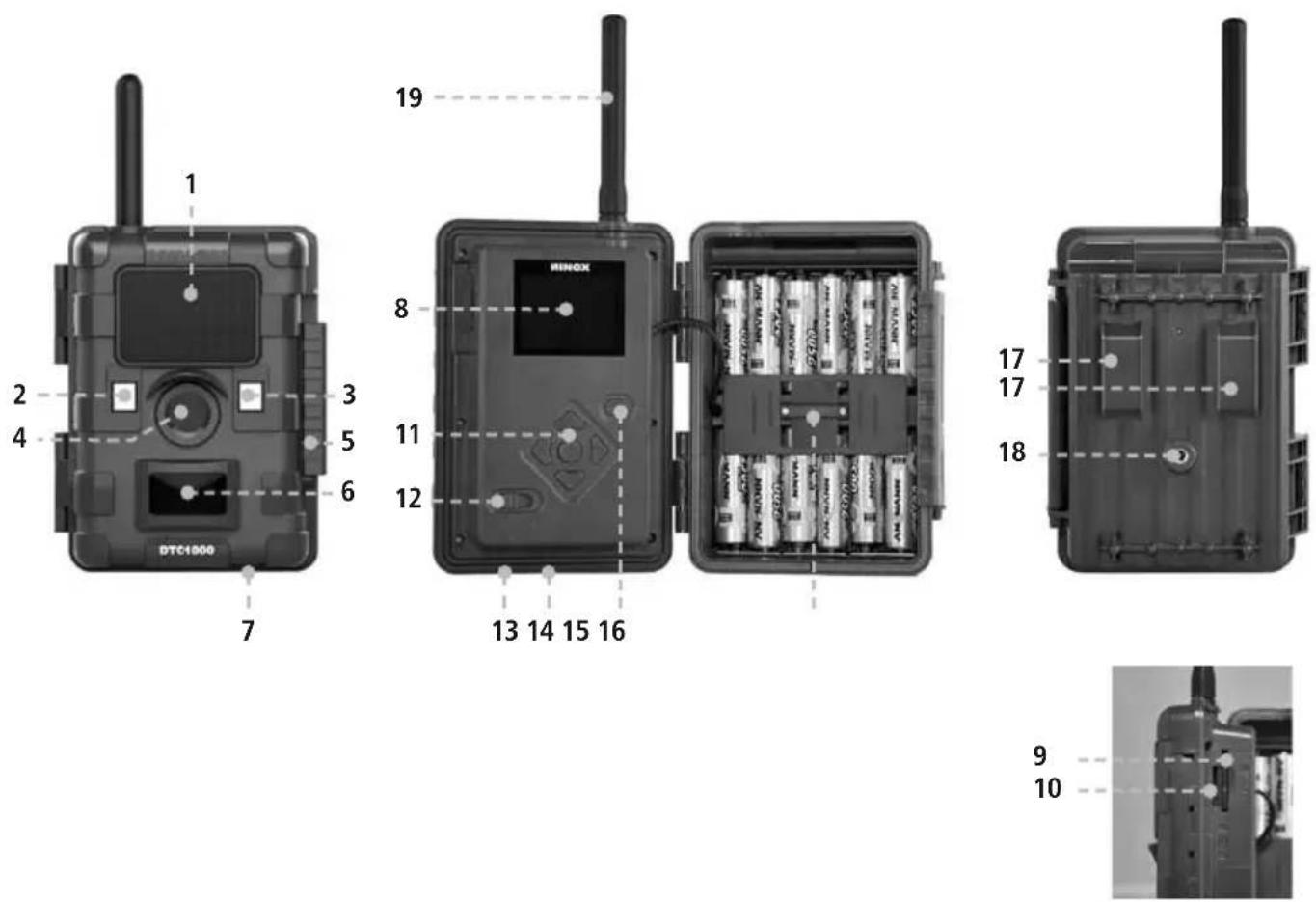 MINOX DTC 1000 - Familiarisez-vous avec votre camera de chasse MINOX DTC 1000 - 1