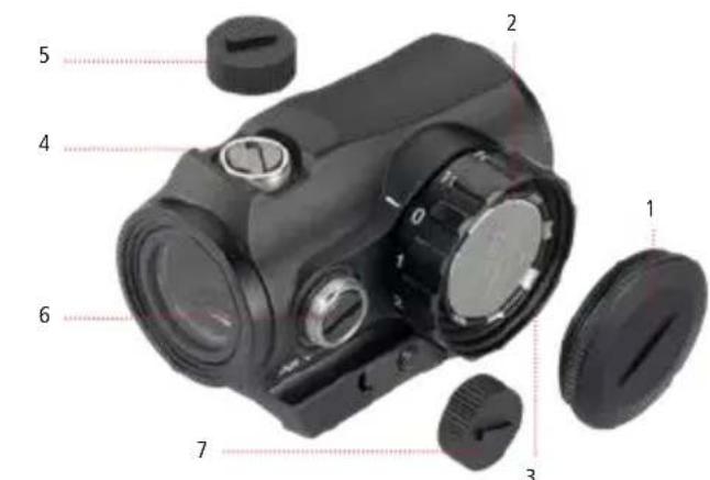 MINOX RV 1 - Adjusting the red dot - 1