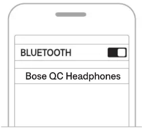 BOSE QuietComfort SC Headphones - CONNETTERE MEDIANTE IL MENU BLUETOOTH DEL DISPOSITIVO MOBILE - 2