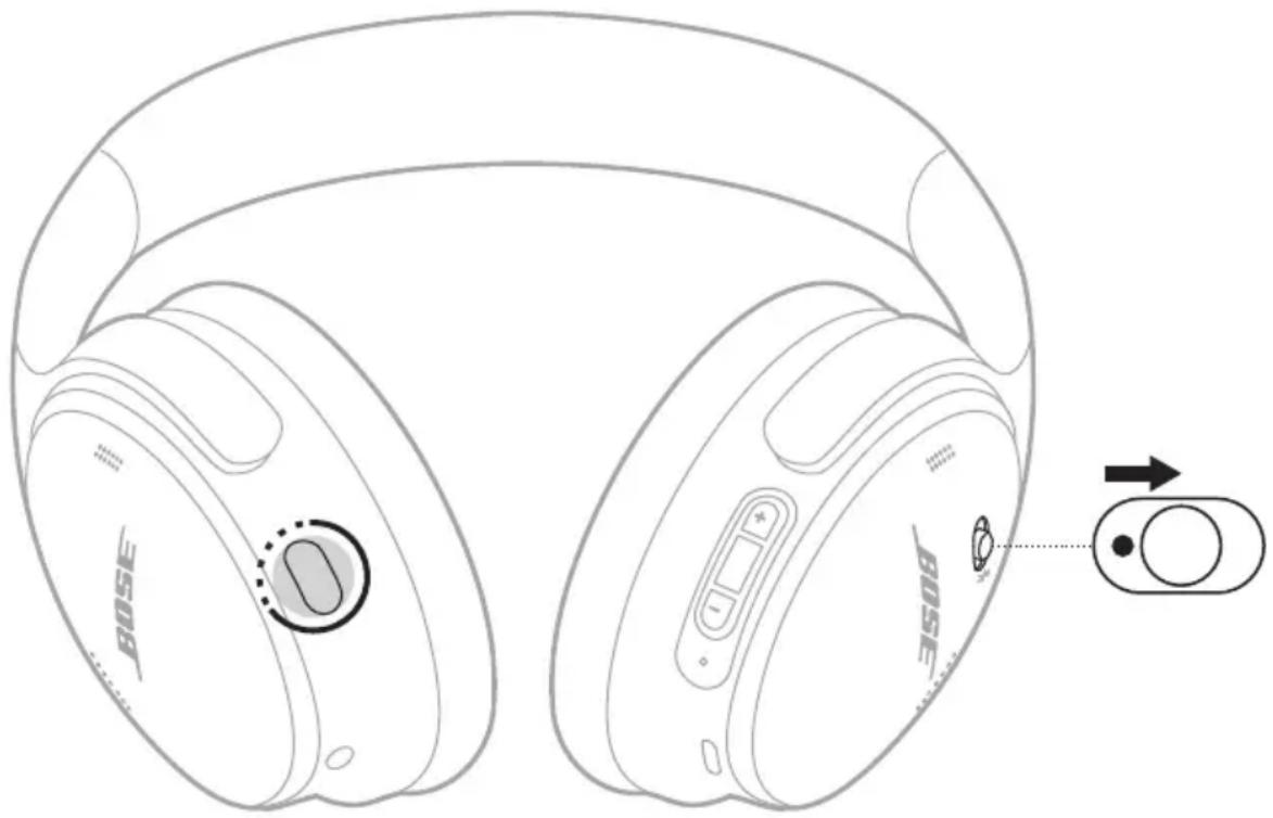 BOSE QuietComfort SC Headphones - RESTABLECER LOS AURICULARES A LA CONFIGURACIÓN DE FÁBRICA - 1