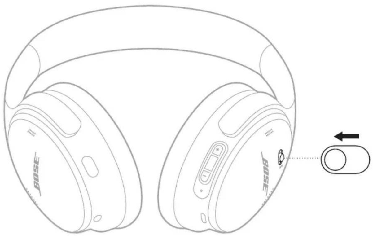 BOSE QuietComfort SC Headphones - 전원 켜기 - 2