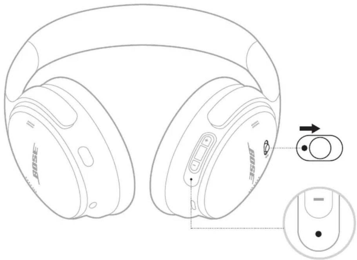 BOSE QuietComfort SC Headphones - 전원 켜기 - 1