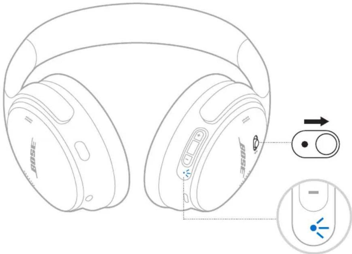 BOSE QuietComfort SC Headphones - Csatlakoztatás a termék vezérlői segítségével - 1