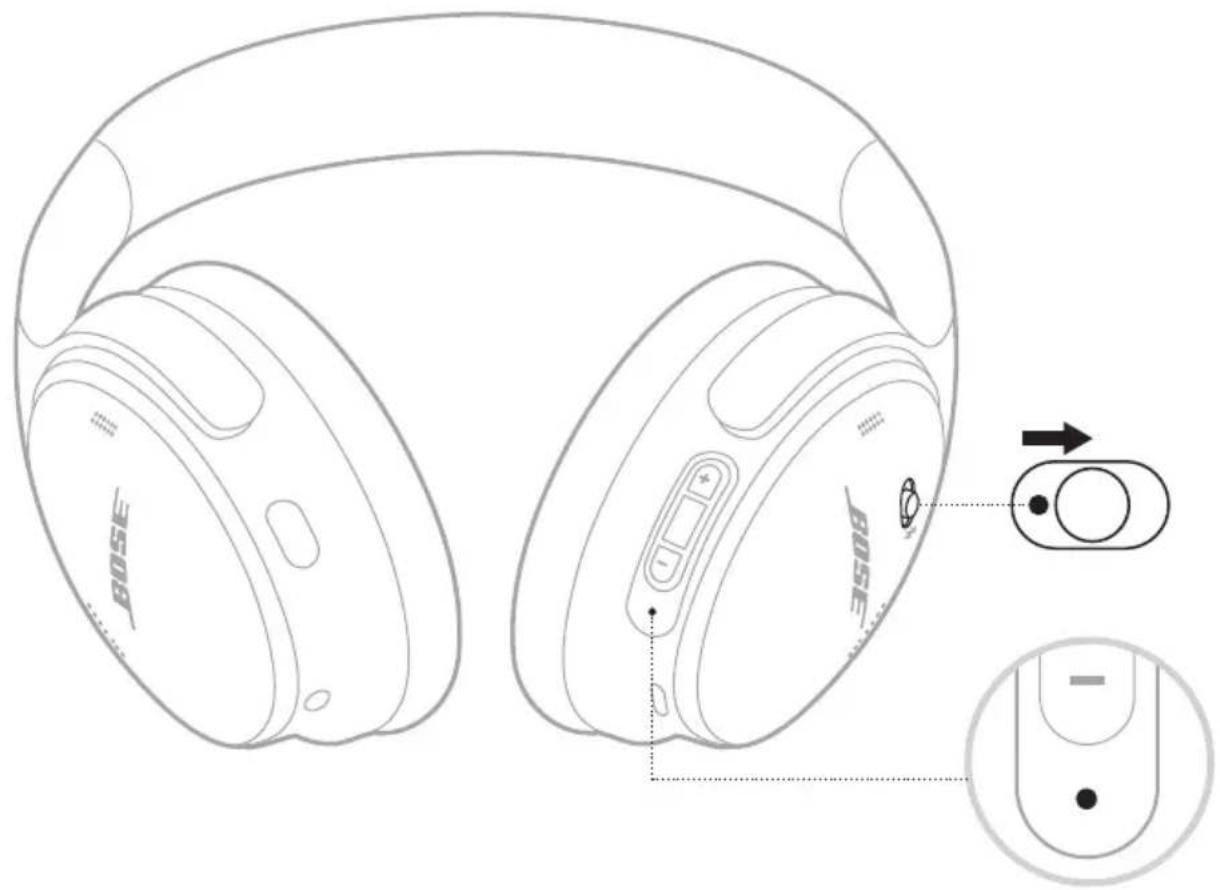 BOSE QuietComfort SC Headphones - 開啟電源 - 1