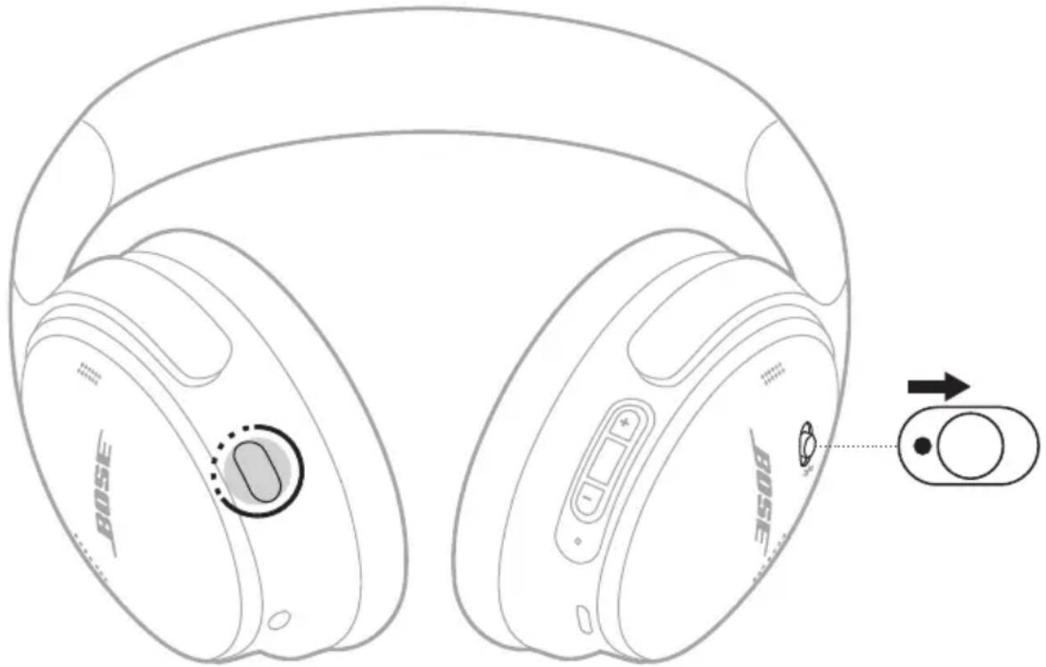 BOSE QuietComfort SC Headphones - ÅTERSTÄLLA HÖRLURARNA TILL FABRIKSINSTÄLLNINGARNA - 1