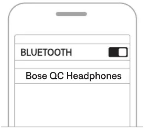 BOSE QuietComfort SC Headphones - VERBINDEN VIA HET BLUETOOTH-MENU OP UW MOBILE APPARAAT - 2