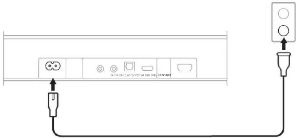 BOSE Soundbar 550 - 사운드바 전원 연결 - 1
