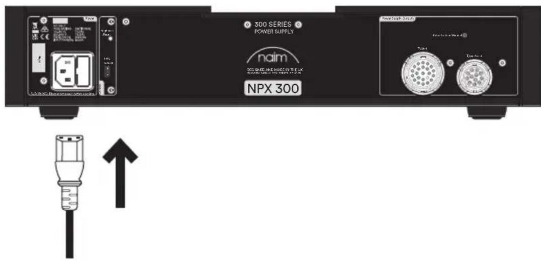 NAIM NPX 300 - Voeding van de 300 Series voor de NPX 300 instellen - 6