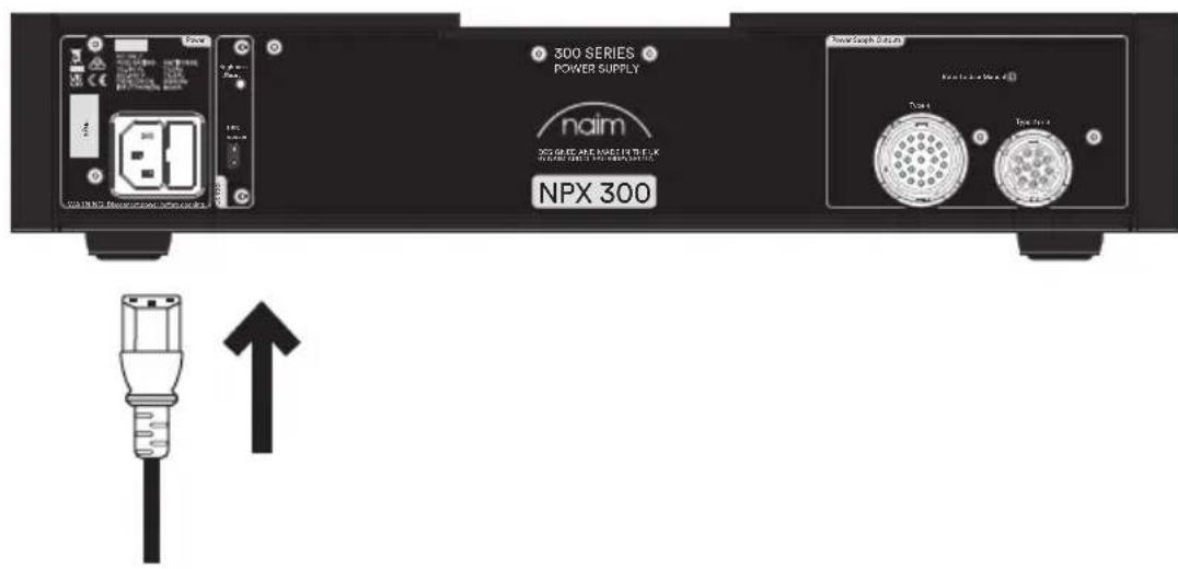 NAIM NPX 300 - Einrichten des 300 Series-Netzteils NPX 300 - 6