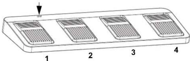 Chauvet 4Bar Quad ILS - Wireless Footswitch Operation - 1