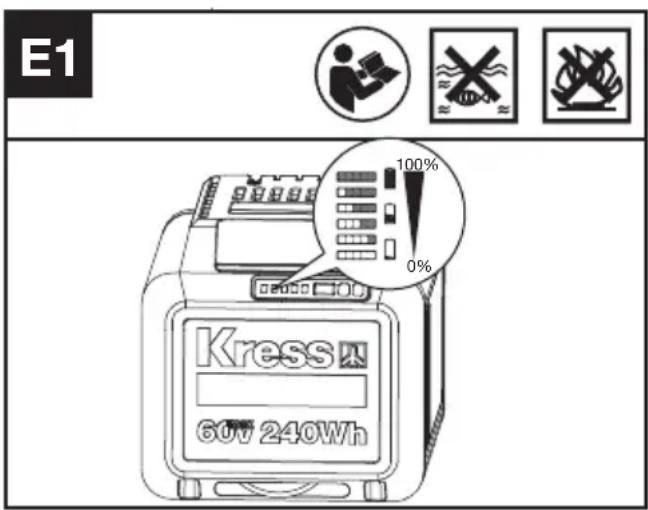 KRESS KC300.9 - CONTROLLEREN VAN DE LAADTOESTAND VAN HET ACCUPACK (ZIE AFB. E1) - 1
