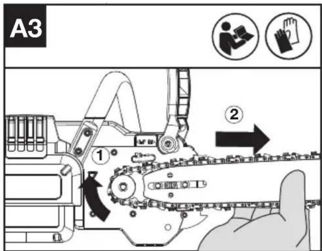 KRESS KC300.9 - MONTAGE DU GUIDE ET DE LA CHAÎNE - 3
