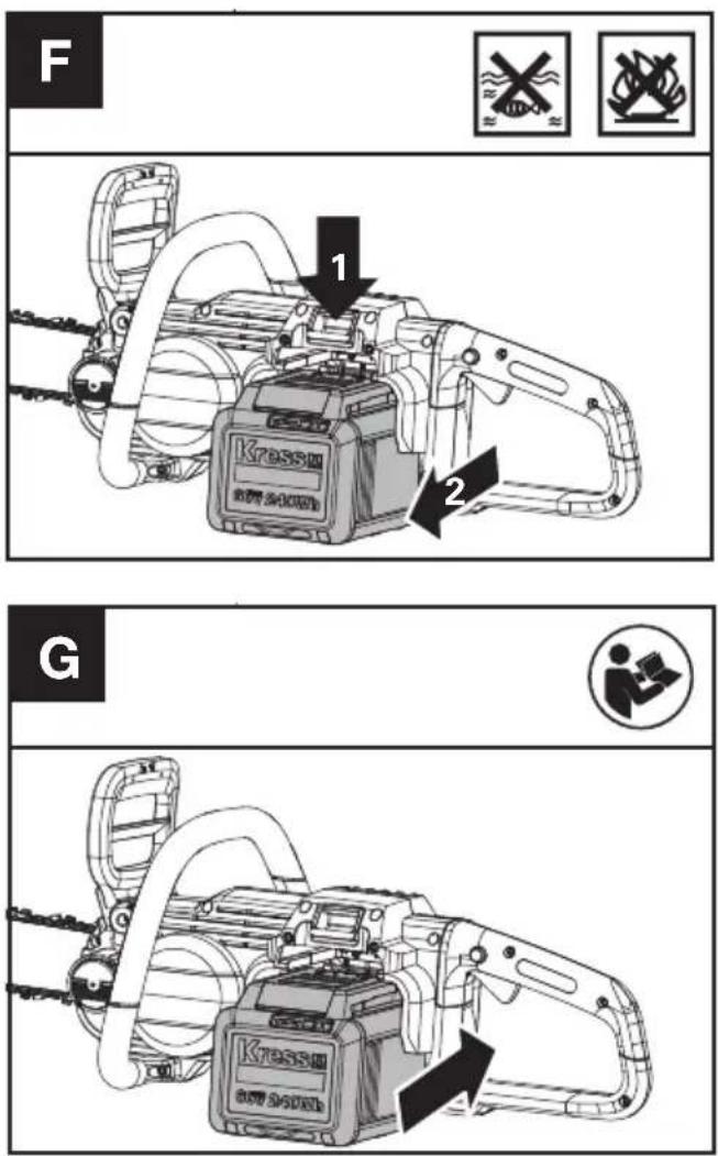 KRESS KC300.9 - CHECKING THE BATTERY CHARGE CONDITION (See Fig. E1) - 3