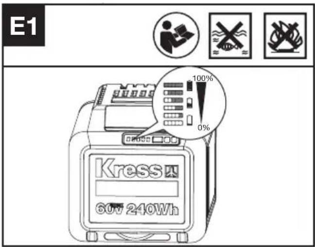 KRESS KC300.9 - TJEK AF BATTERINIVEAUETS TILSTAND (SE - 1