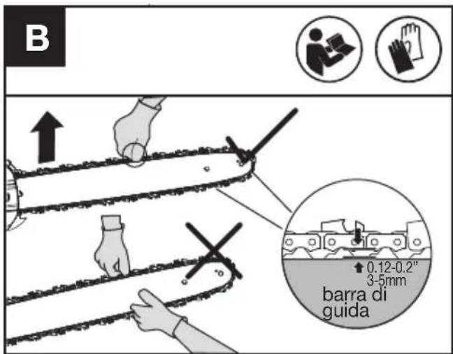 KRESS KC300.9 - MONTAGGIO DELLA LAMA FISSA E DELLA CATENA DELLA SEGA - 7