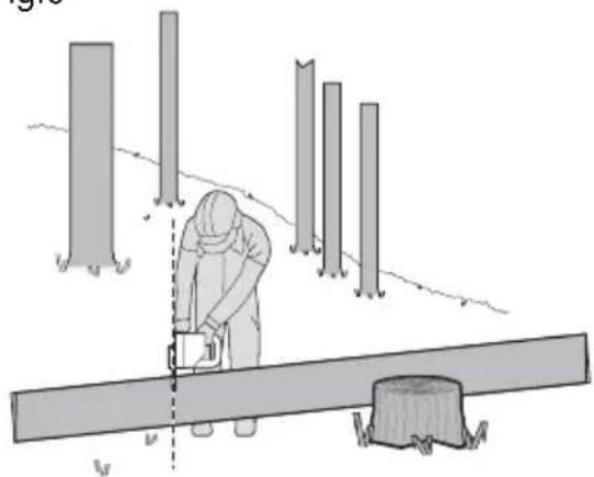 KRESS KC300.9 - Bucking a log - 4