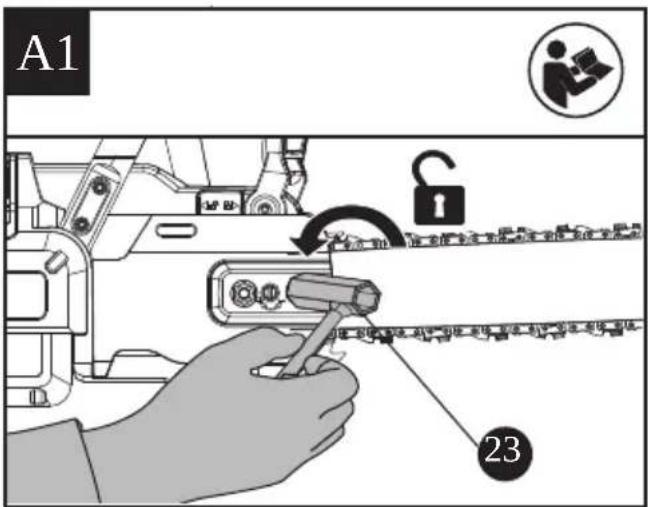 KRESS KC300.9 - CHAIN AND GUIDE BAR ASSEMBLY - 1